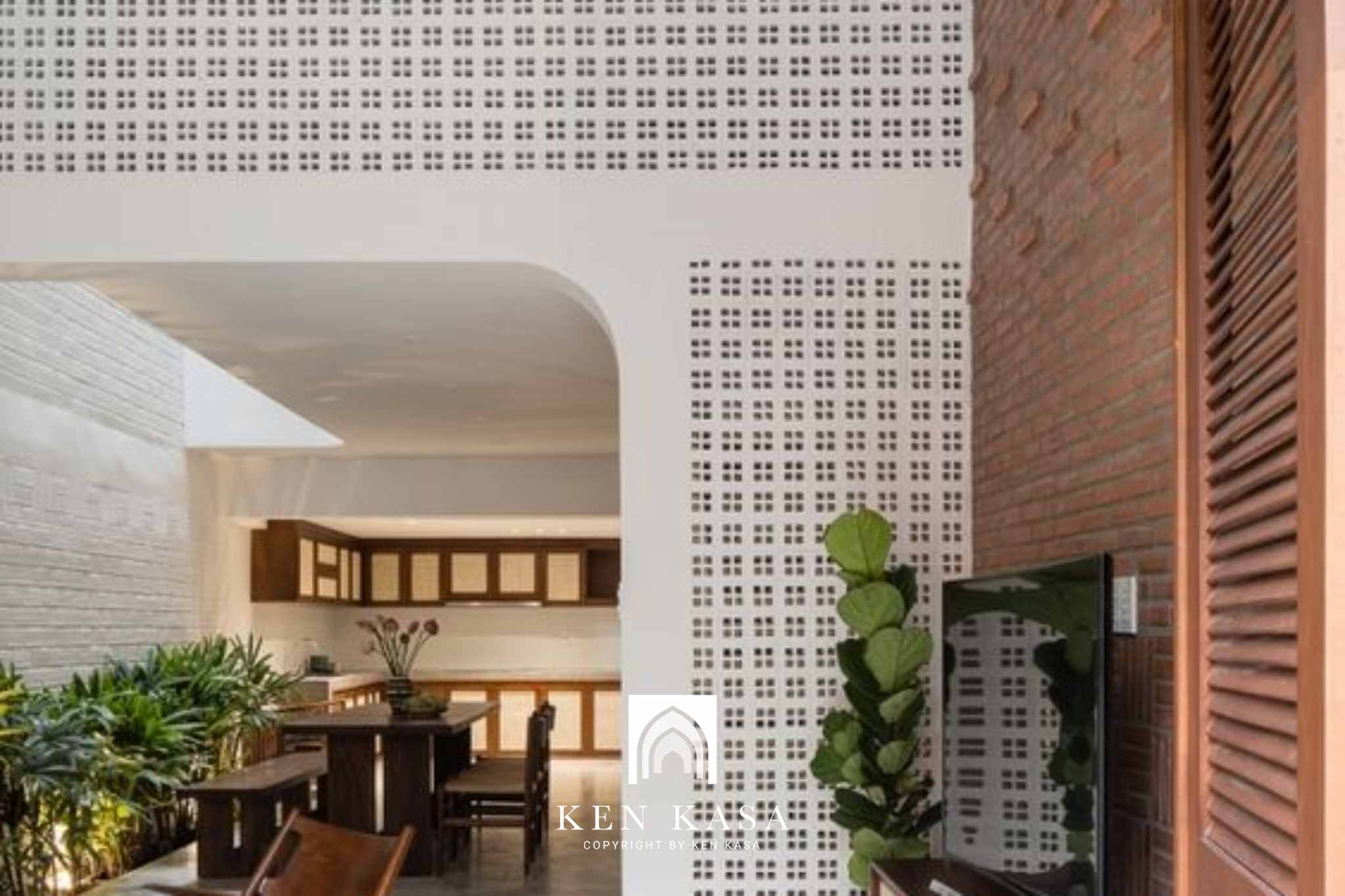Góc nhìn chính diện tại homestay nhà phố 